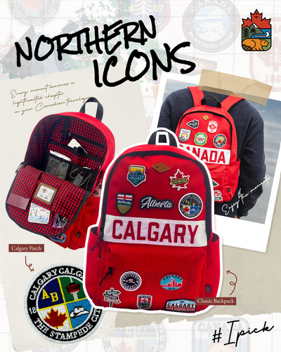 Explore Calgary's Dynamic Spirit with Northern Icons' Backpack Collection