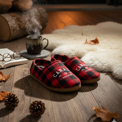 🏔️❄️ **Step Into Cozy:  Meet the Canadian Slippers Designed for Winter Moments