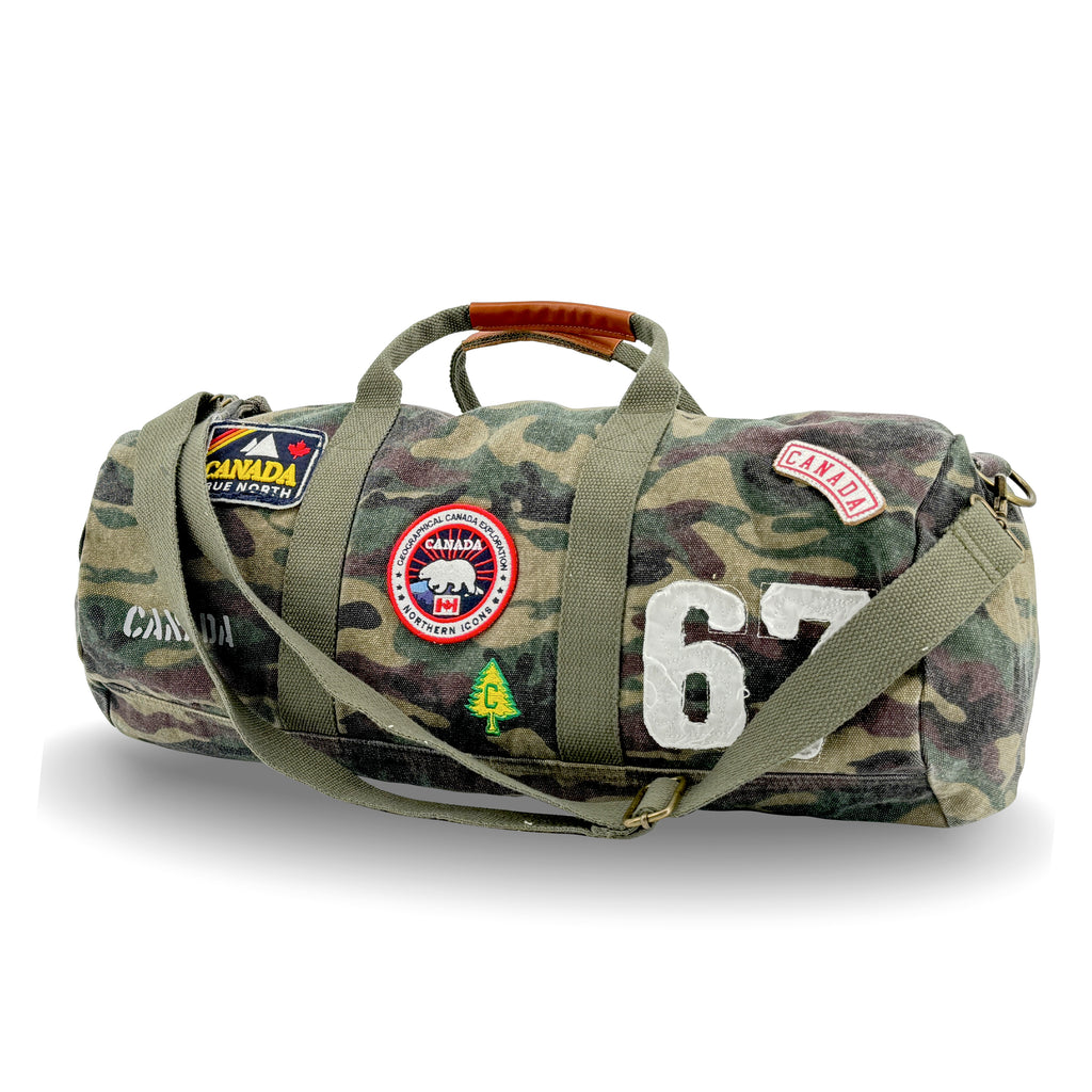 CANADA CAMOUFLAGE CANVAS DUFFLE BAG – Northern Icons