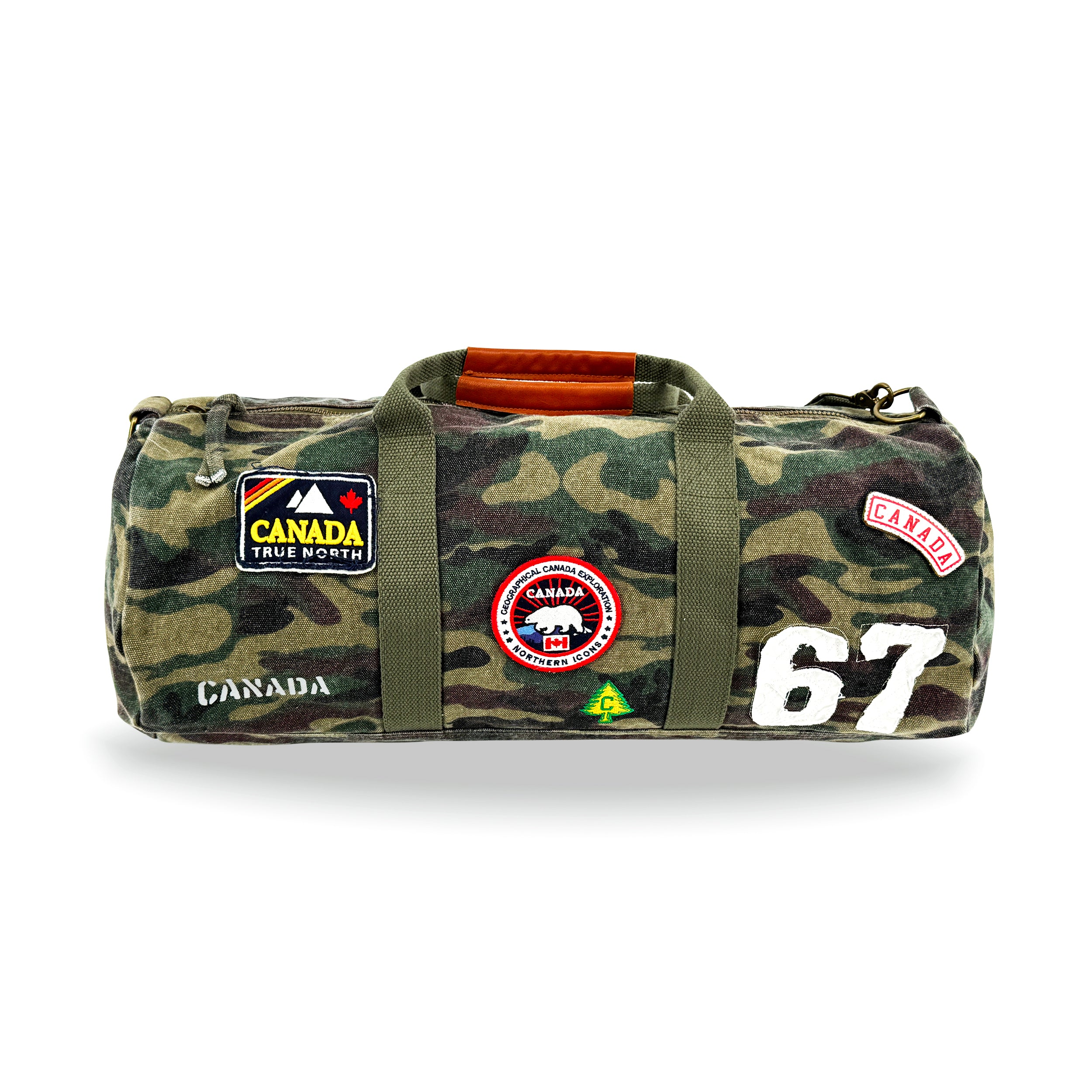 CANADA CAMOUFLAGE CANVAS DUFFLE BAG – Northern Icons